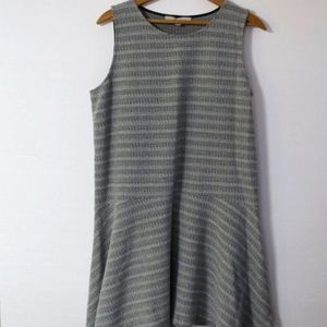 Ann Taylor Loft Black & White Sleeveless Dress Size Large